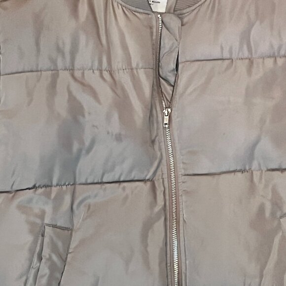 H&M Divd Supply Mens Small Utility Inspired Bomber Jacket Beige/Khaki - Picture 3 of 8